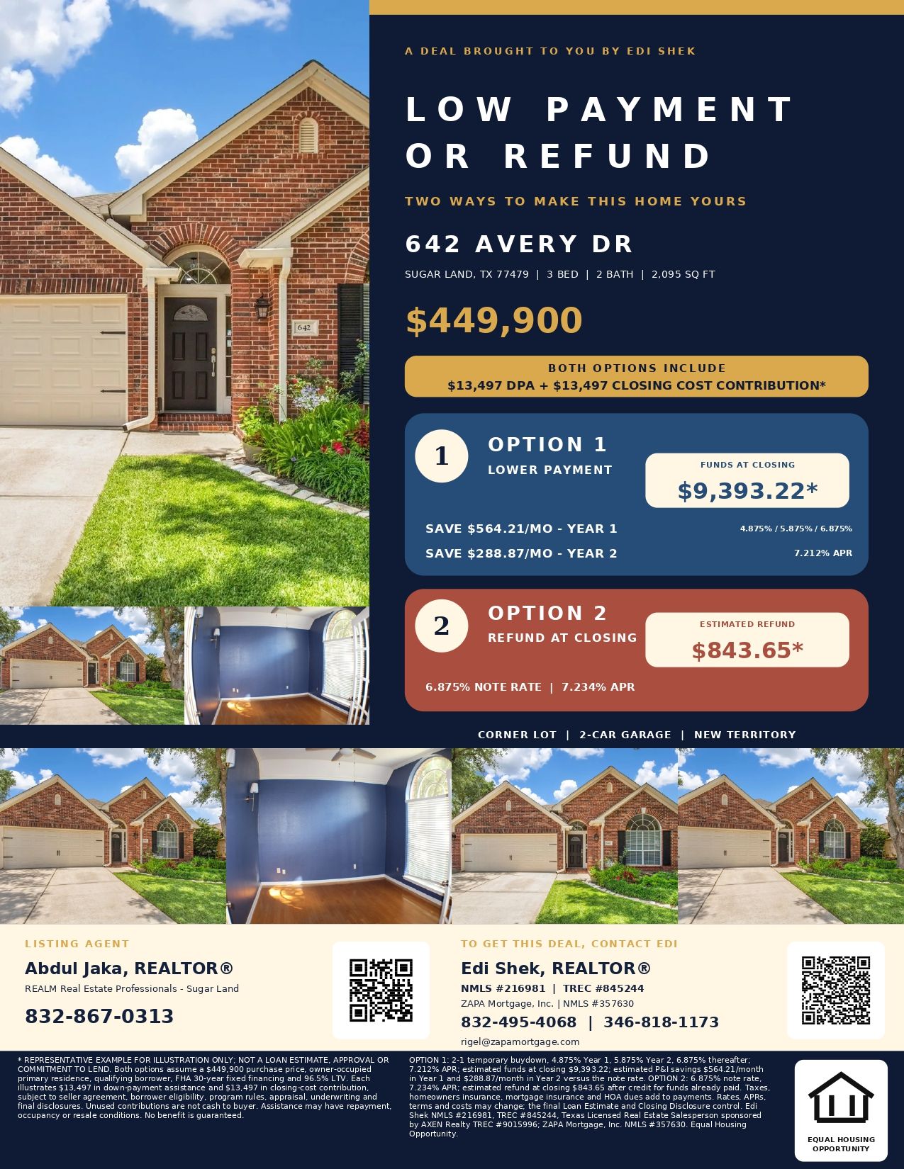 642 Avery Dr | Sugar Land Pool Home with an Estimated Refund at Closing or a 2-1 Buydown Flyer