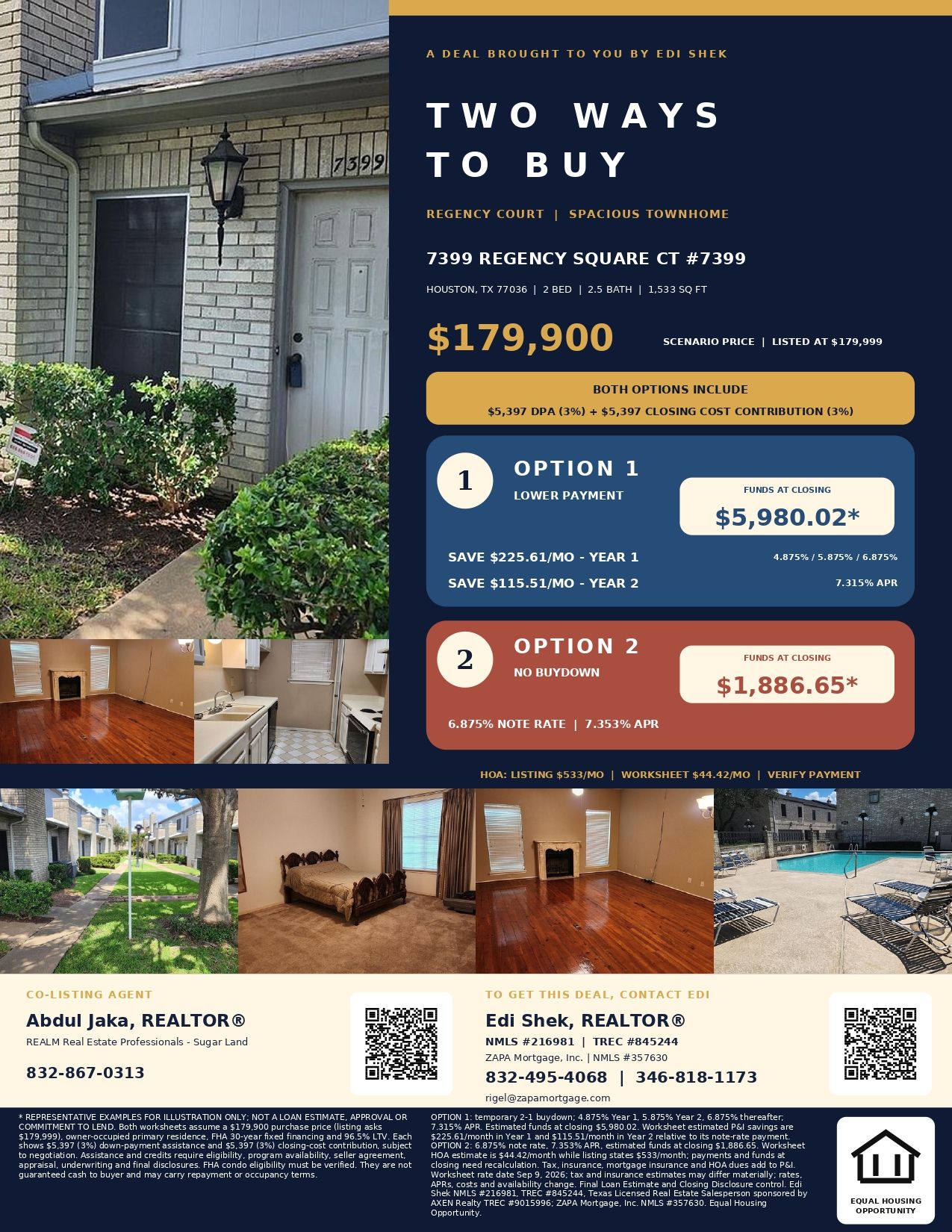 Own This Home With About $3,685.65 Total Out of Pocket! Flyer